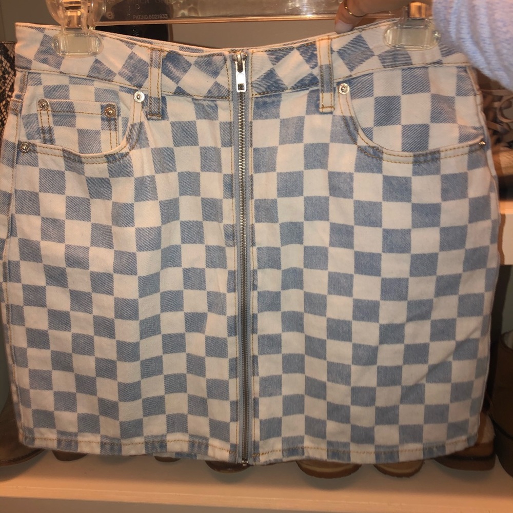 Checkered skirt